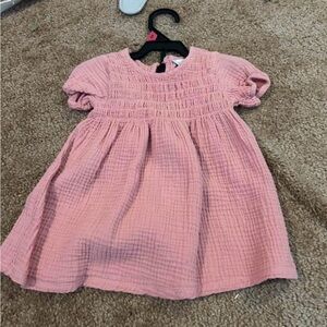 Adorable Pink Kids Casual Dress